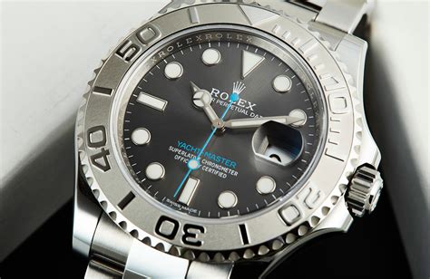 rolex rhodium yacht master grey|rolex yacht master 16622 40mm.